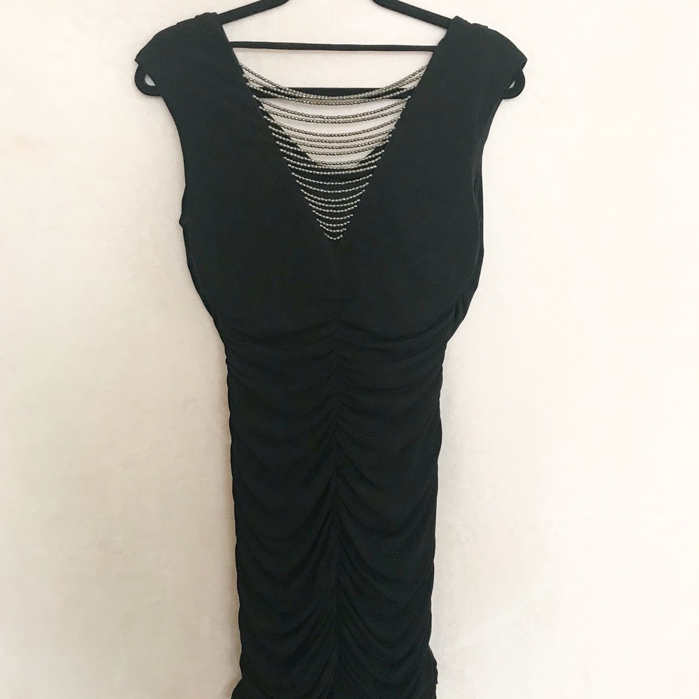 BCX Little Black Dress with Beading